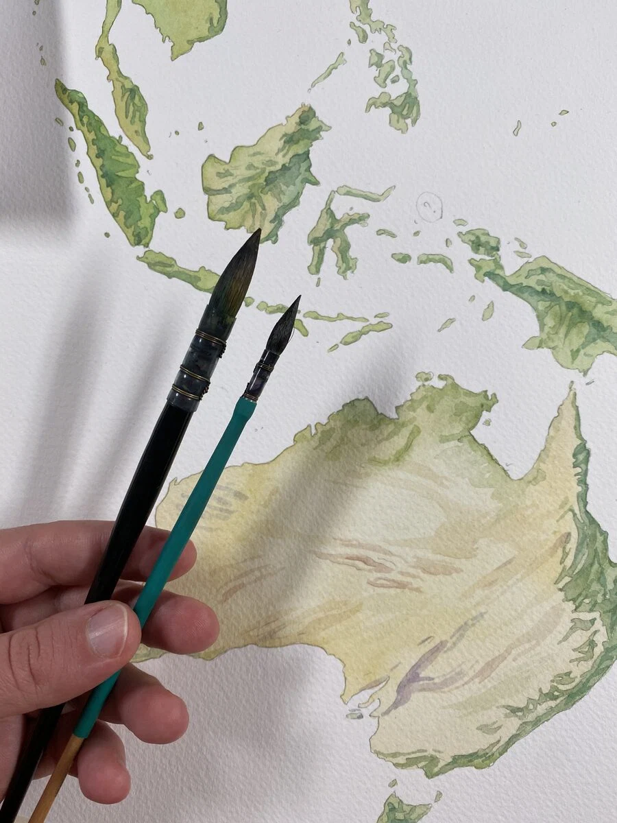 The World Painted — process study 1