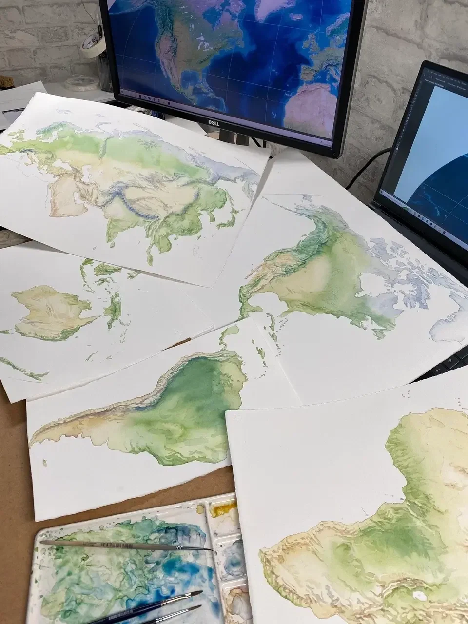 The World Painted — process study 2