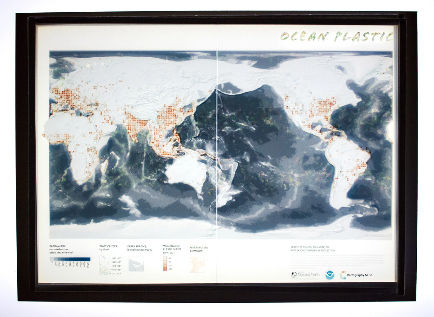 ocean plastic map \u2014 5
