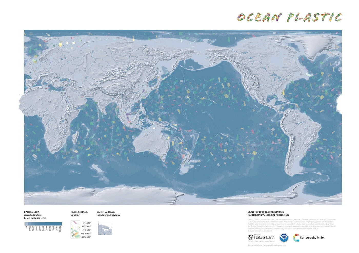 ocean plastic map \u2014 6