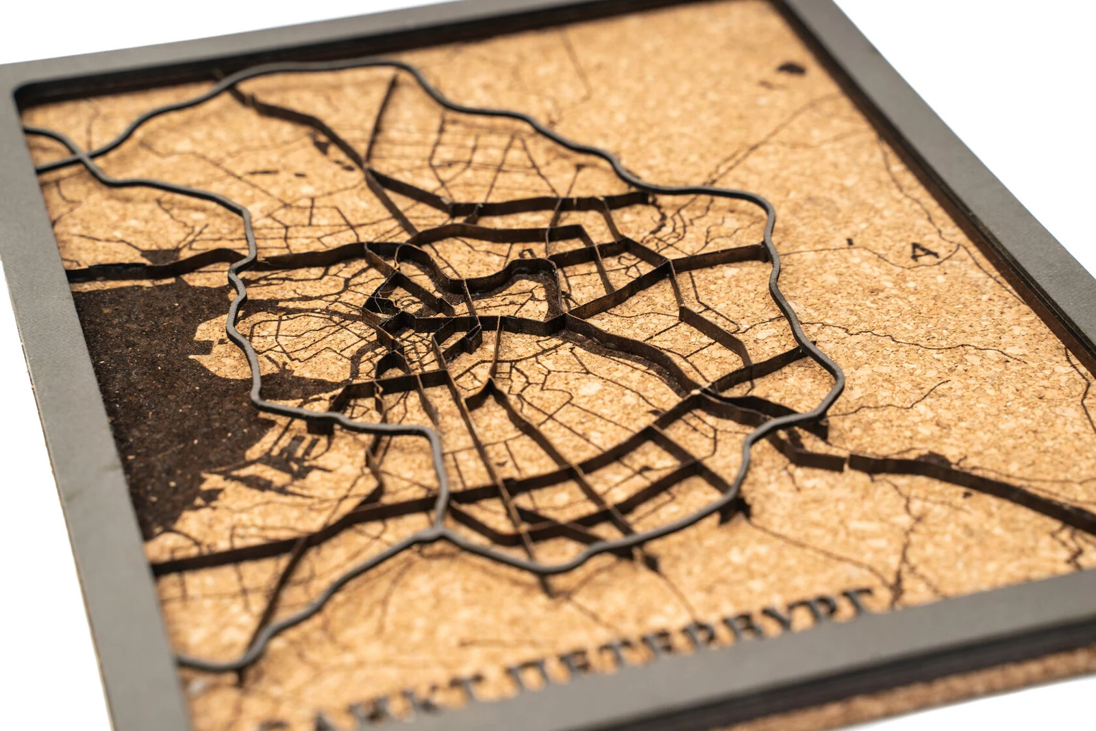 Multi-layer map of Saint Petersburg